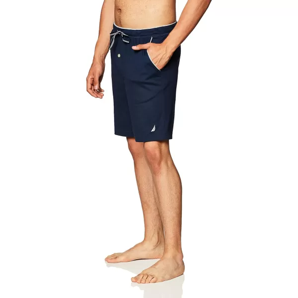 Nautica Mens Soft Knit Elastic Waistband Sleep Lounge ShortNavy