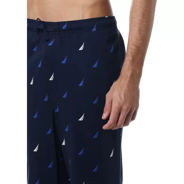 Nautica Mens Soft Knit Sleep Lounge PantNavy Logo