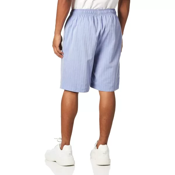 Nautica Mens Soft Woven 100 Cotton Elastic Waistband Sleep Pajama ShortBlue Bone