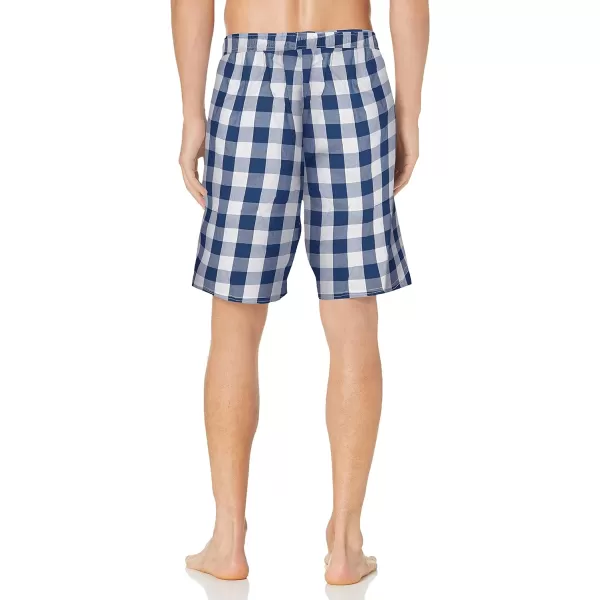 Nautica Mens Soft Woven 100 Cotton Elastic Waistband Sleep Pajama ShortBlue Depths