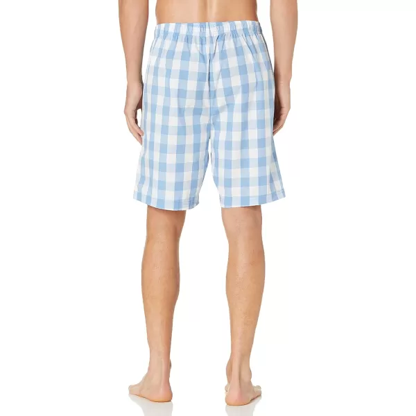 Nautica Mens Soft Woven 100 Cotton Elastic Waistband Sleep Pajama ShortRiviera Blue