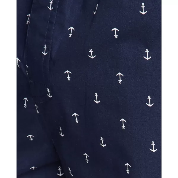 Nautica Mens Soft Woven 100 Cotton Elastic Waistband Sleep Pajama ShortTrue Navy