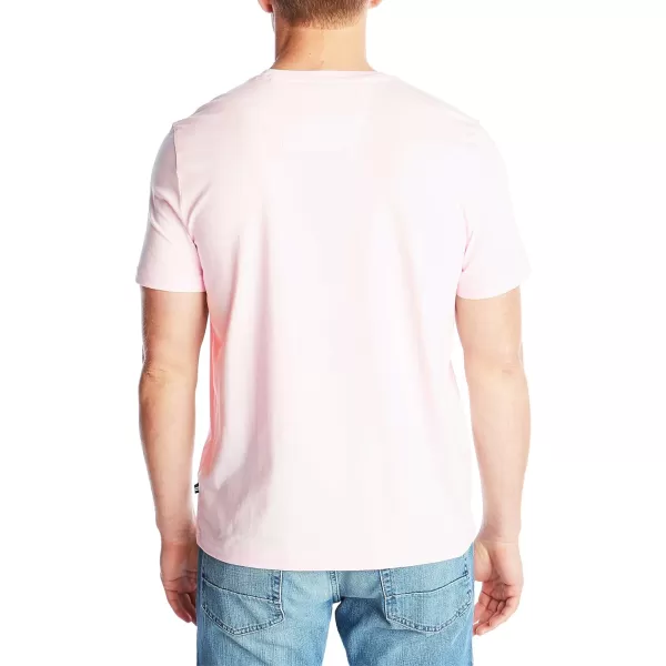 Nautica Mens Solid Crew Neck Short Sleeve Pocket TShirtCradle Pink