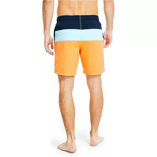 Nautica Mens Standard 8 Colorblock QuickDry SwimNavy