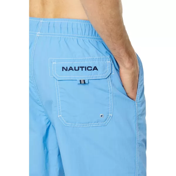 Nautica Mens Standard 8 QuickDry SwimAzure Blue