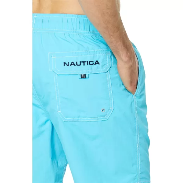 Nautica Mens Standard 8 QuickDry SwimMirage Blue