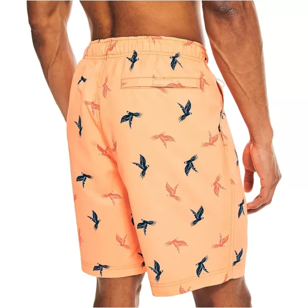 Nautica Mens Standard Sustainably Crafted 8 Parrot Print QuickDry SwimNectarine