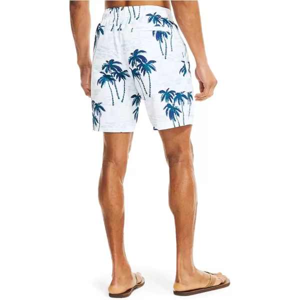 Nautica Mens Standard Sustainably Crafted 8 Swim ShortBright White