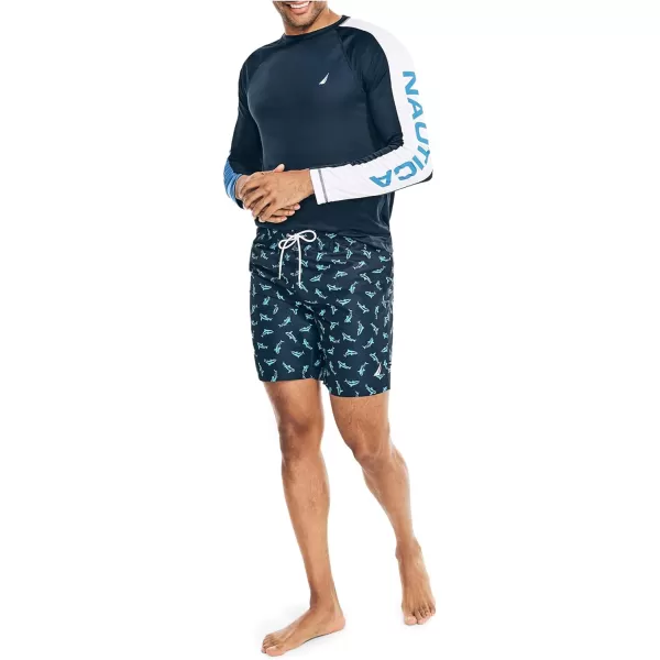 Nautica Mens Standard Sustainably Crafted 8 Swim ShortNavy