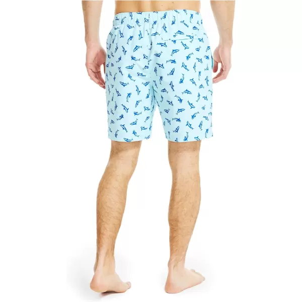 Nautica Mens Standard Sustainably Crafted 8 Swim ShortReel Aqua