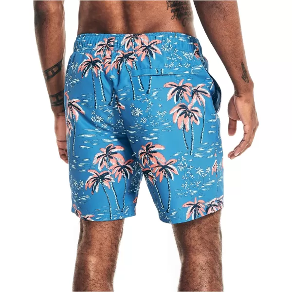 Nautica Mens Standard Sustainably Crafted 8 Swim ShortSpinner Blue