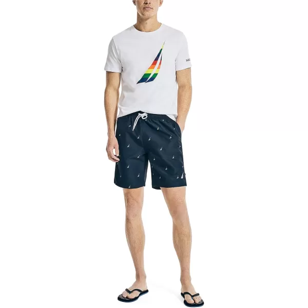 Nautica Mens Standard Sustainably Crafted Pride Swim ShortNavy