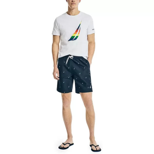 Nautica Mens Standard Sustainably Crafted Pride Swim ShortNavy