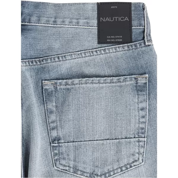 Nautica Mens Straight Fit JeansSand Wash