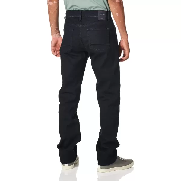 Nautica Mens Striaght Fit Stretch Denim JeansPure Dark Pacific Wash