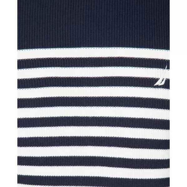 Nautica Mens Stripe Knit SweaterNavy