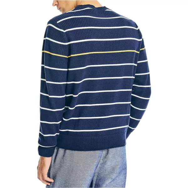 Nautica Mens Striped Crewneck SweaterNavy Seas