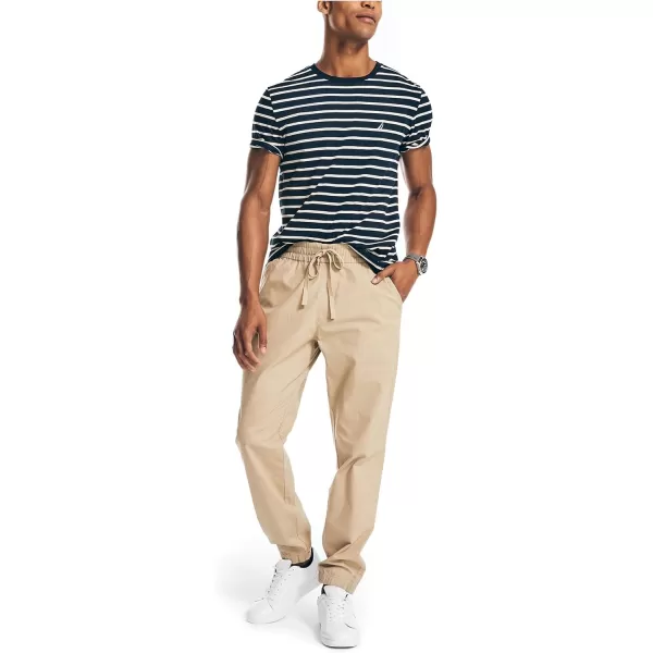 Nautica Mens Striped Crewneck TShirtNavy