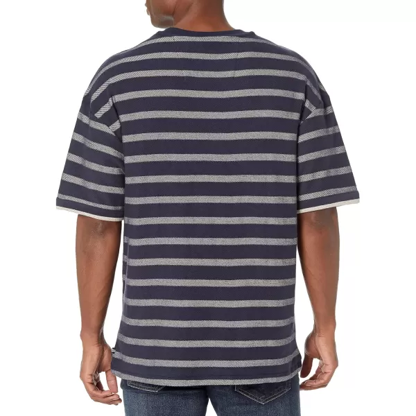 Nautica Mens Striped Pocket TShirtNavy