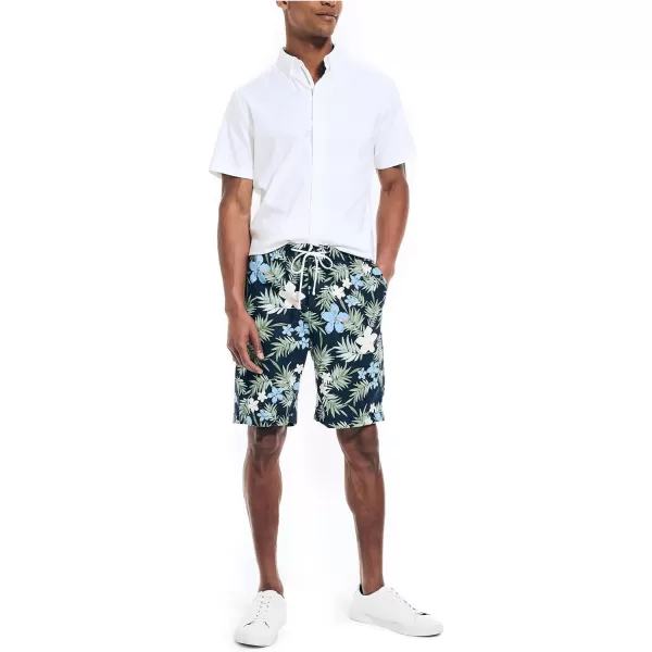 Nautica Mens Sustainably Crafted 85 Printed Cabana ShortNavy