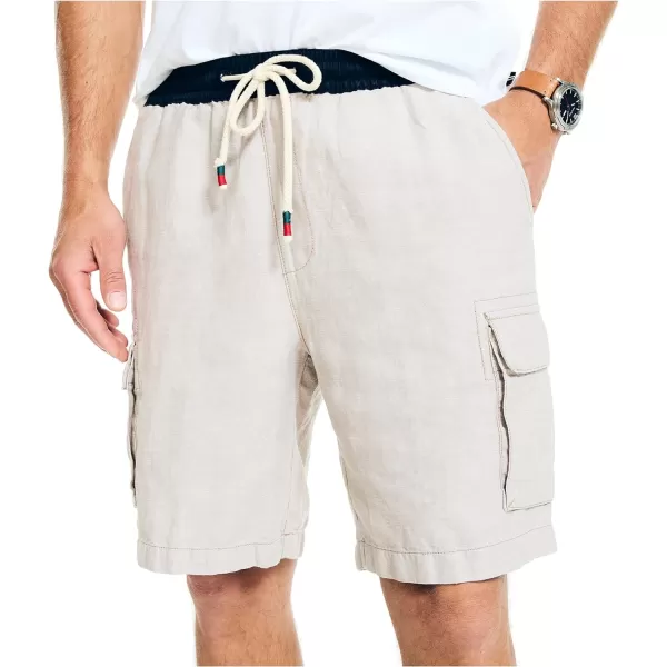 Nautica Mens Sustainably Crafted 85 Pullon Cargo ShortTrue Khaki