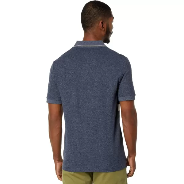 Nautica Mens Sustainably Crafted Classic Fit ChestStripe PoloNavy