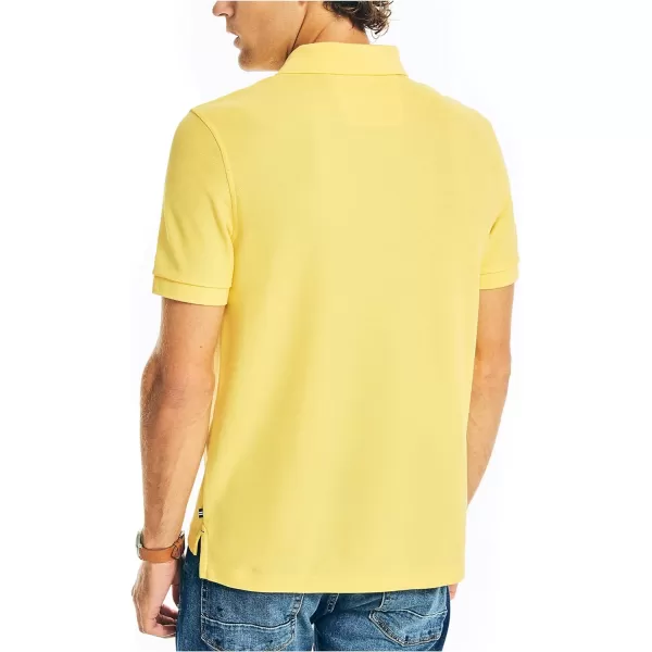 Nautica Mens Sustainably Crafted Classic Fit Deck PoloAspen Gold