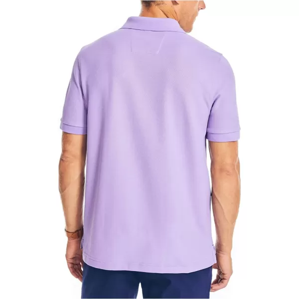 Nautica Mens Sustainably Crafted Classic Fit Deck PoloChalk Violet