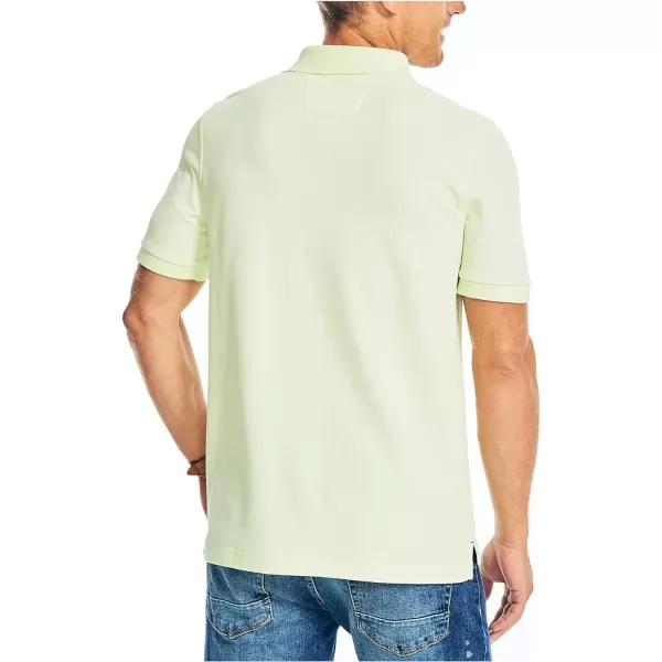 Nautica Mens Sustainably Crafted Classic Fit Deck PoloLime Ice