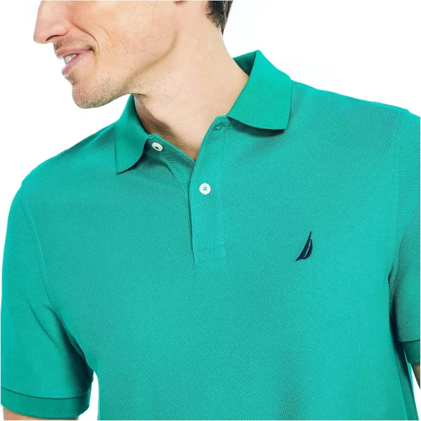 Nautica Mens Sustainably Crafted Classic Fit Deck PoloPepper Green