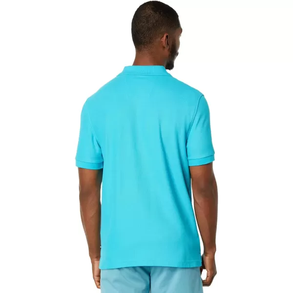 Nautica Mens Sustainably Crafted Classic Fit Deck PoloScuba Blue