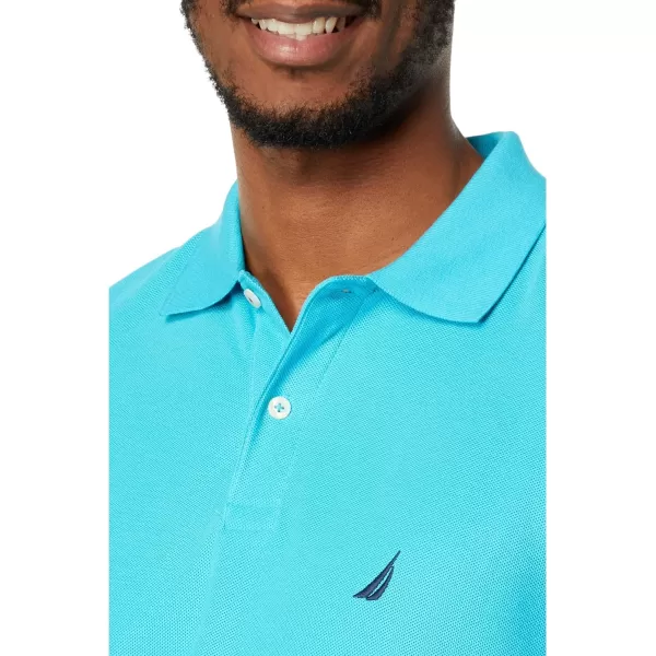 Nautica Mens Sustainably Crafted Classic Fit Deck PoloScuba Blue