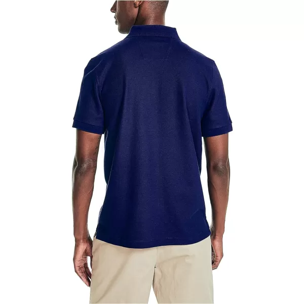 Nautica Mens Sustainably Crafted Classic Fit Performance Deck PoloBlue Depths