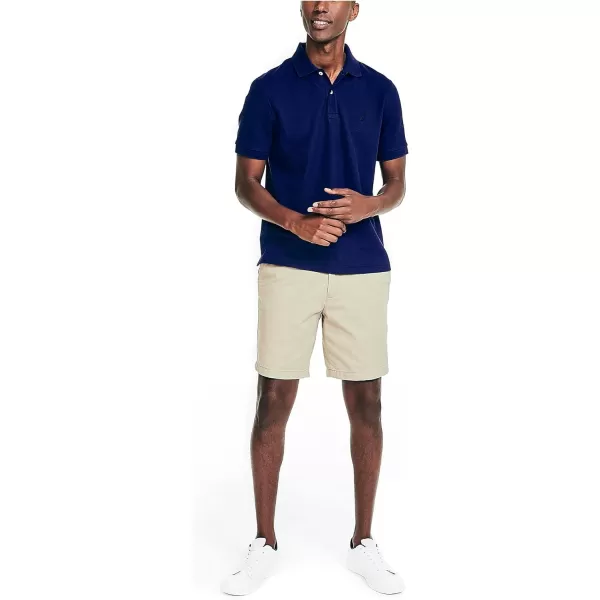 Nautica Mens Sustainably Crafted Classic Fit Performance Deck PoloBlue Depths