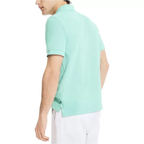 Nautica Mens Sustainably Crafted Classic Fit Performance Deck PoloPoolside Aqua