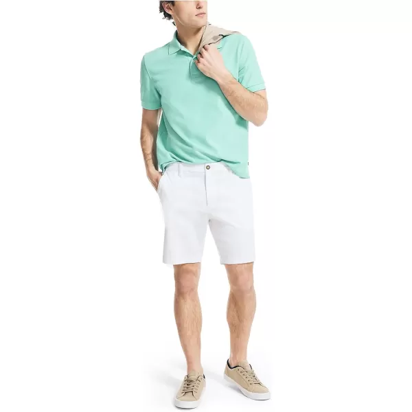 Nautica Mens Sustainably Crafted Classic Fit Performance Deck PoloPoolside Aqua