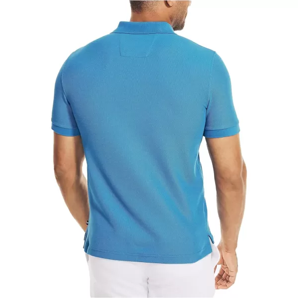 Nautica Mens Sustainably Crafted Classic Fit Performance Deck PoloSpinner Blue