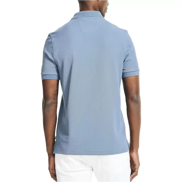 Nautica Mens Sustainably Crafted Classic Fit Performance Deck PoloSummit Blue