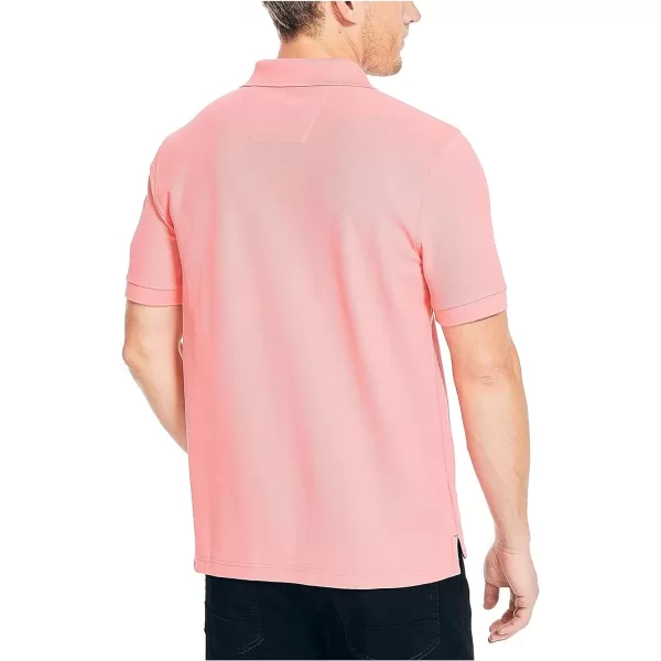 Nautica Mens Sustainably Crafted Classic Fit Performance Deck PoloTea Berry