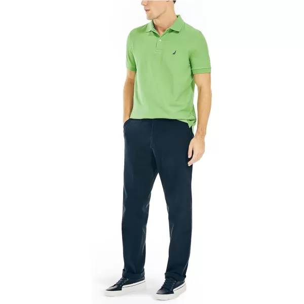 Nautica Mens Sustainably Crafted Classic Fit Performance Deck PoloTropic Foliage