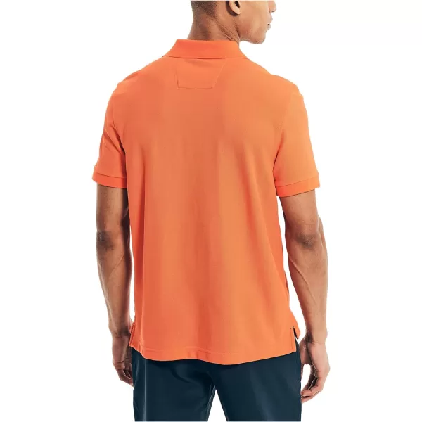 Nautica Mens Sustainably Crafted Classic Fit Performance Deck PoloTropic Orange