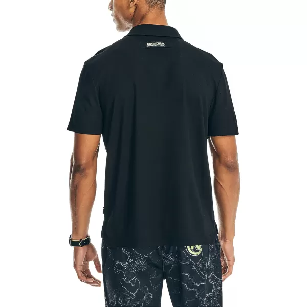 Nautica Mens Sustainably Crafted Classic Fit PoloBlack