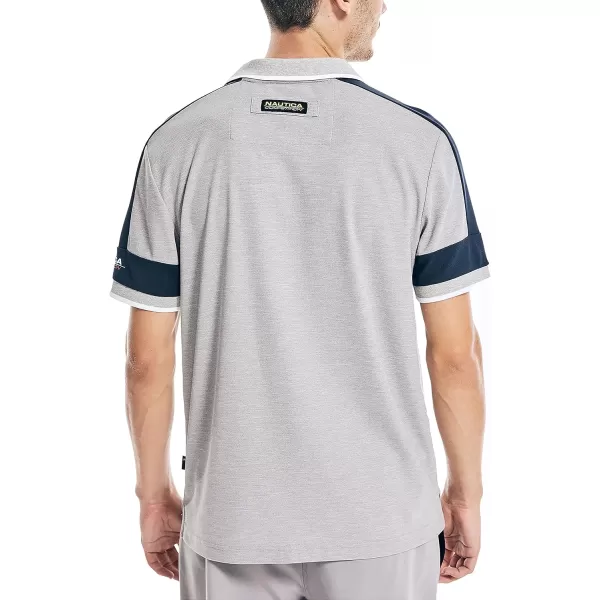 Nautica Mens Sustainably Crafted Classic Fit PoloGrey Heather