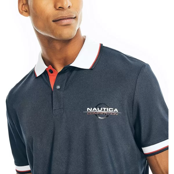 Nautica Mens Sustainably Crafted Classic Fit PoloNavy