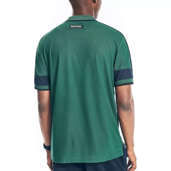 Nautica Mens Sustainably Crafted Classic Fit PoloTidal Green