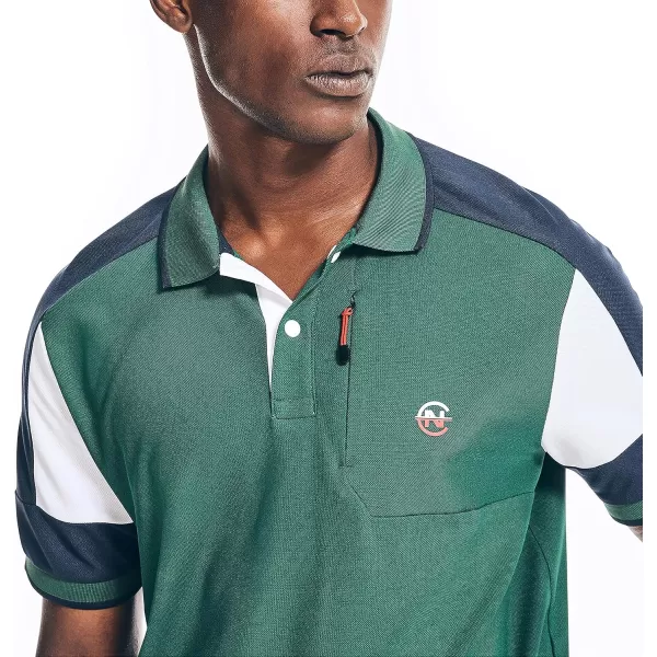 Nautica Mens Sustainably Crafted Classic Fit PoloTidal Green