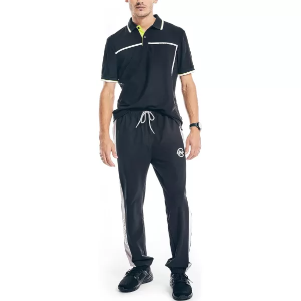 Nautica Mens Sustainably Crafted Classic Fit PoloTrue Black