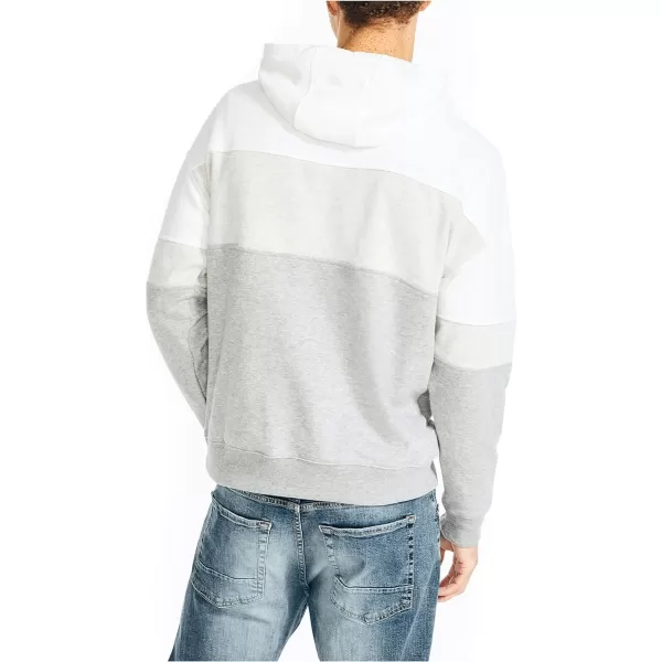 Nautica Mens Sustainably Crafted Colorblock HoodieSail White