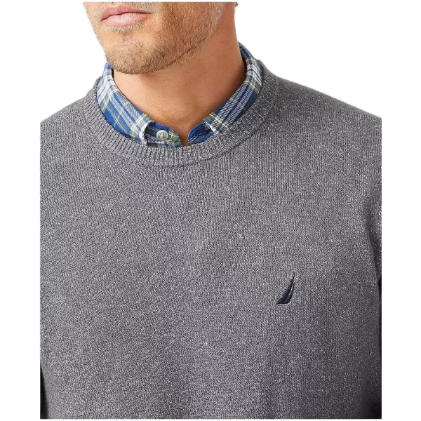 Nautica Mens Sustainably Crafted Crewneck SweaterCliff Grey