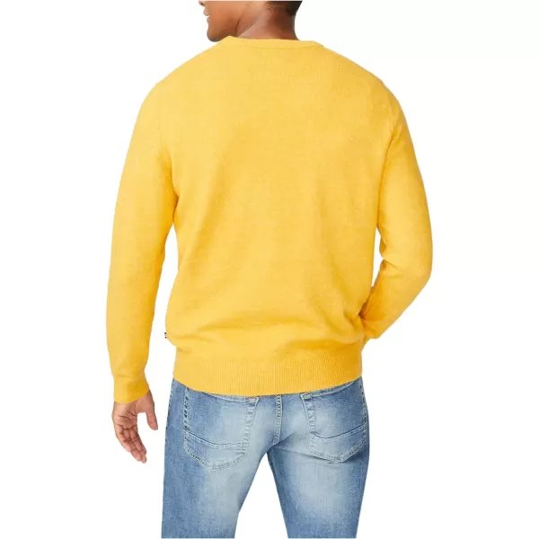 Nautica Mens Sustainably Crafted Crewneck SweaterYellow Gold